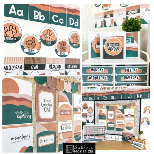 Abstract Landscape Classroom Decor Bundle Abstract Landscape Classroom Decor Bundle