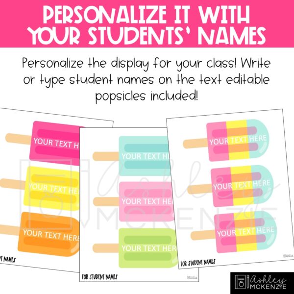 End of the Year Summer Popsicle Theme Bulletin Board Kit End of the Year Summer Popsicle Theme Bulletin Board Kit