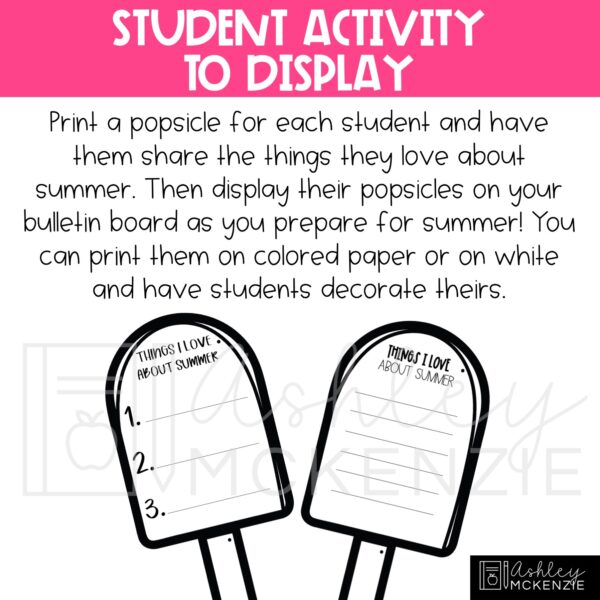 End of the Year Summer Popsicle Theme Bulletin Board Kit End of the Year Summer Popsicle Theme Bulletin Board Kit