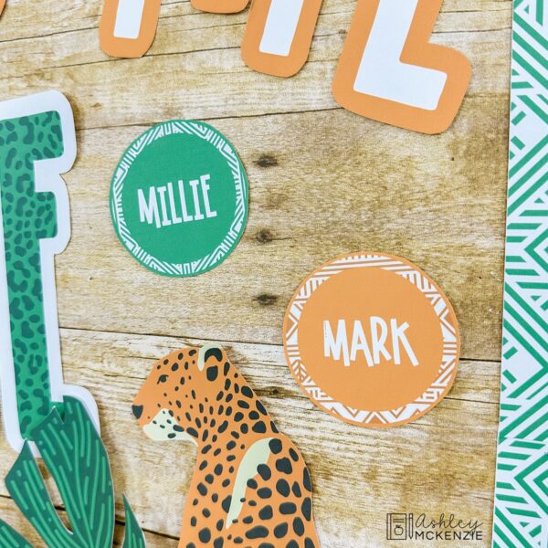 Modern Jungle Back to School Bulletin Board Kit Modern Jungle Back to School Bulletin Board Kit