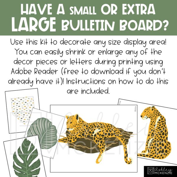 Modern Jungle Back to School Bulletin Board Kit Modern Jungle Back to School Bulletin Board Kit