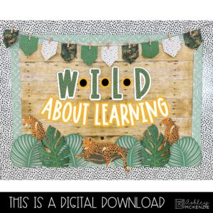 Modern Jungle Back to School Bulletin Board Kit