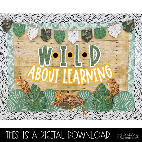 Modern Jungle Back to School Bulletin Board Kit Modern Jungle Back to School Bulletin Board Kit