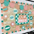 Modern Checkered Back to School Bulletin Board Kit