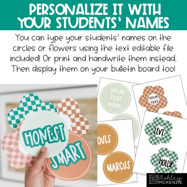 Modern Checkered Back to School Bulletin Board Kit Modern Checkered Back to School Bulletin Board Kit
