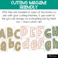 Modern Check A-Z Bulletin Board Letters, Punctuation, and Numbers