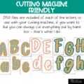 Modern Check Primary Font A-Z Bulletin Board Letters, Punctuation, and Numbers