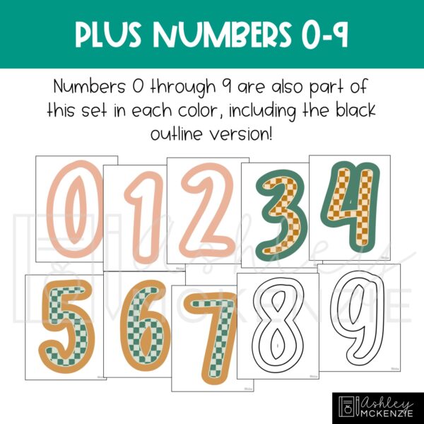 Modern Check Primary Font A-Z Bulletin Board Letters, Punctuation, and Numbers Modern Check Primary Font A-Z Bulletin Board Letters, Punctuation, and Numbers