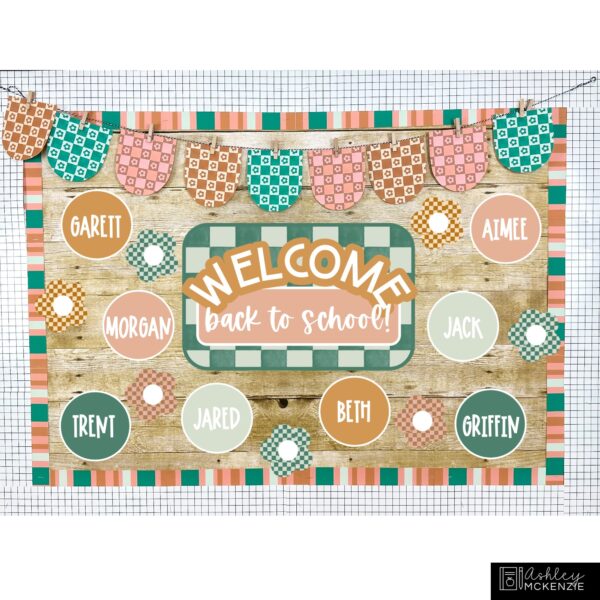 Modern Check Classroom Decor Bundle Modern Check Classroom Decor Bundle
