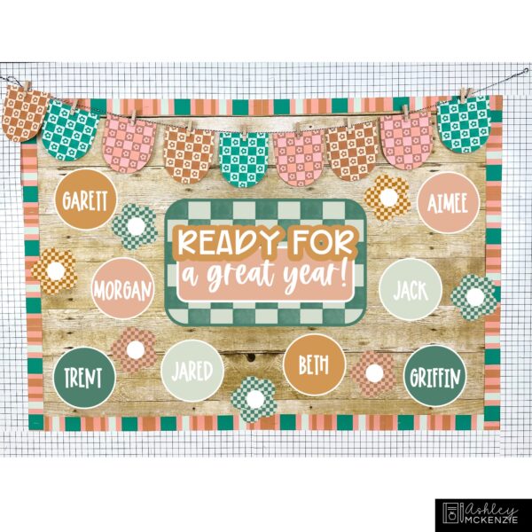 Modern Check Classroom Decor Bundle Modern Check Classroom Decor Bundle