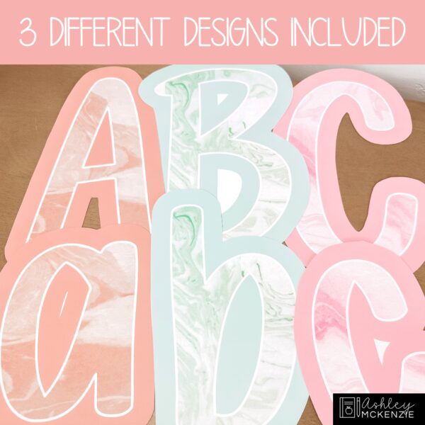 Marbled Pastel Classroom Decor Bundle Marbled Pastel Classroom Decor Bundle