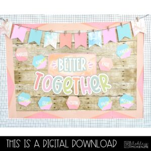 Marbled Pastel Back to School Bulletin Board Kit Marbled Pastel Back to School Bulletin Board Kit