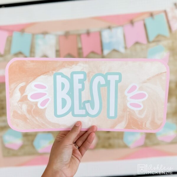 Marbled Pastel Back to School Bulletin Board Kit Marbled Pastel Back to School Bulletin Board Kit