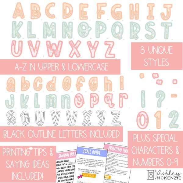 Marbled Pastel A-Z Bulletin Board Letters, Punctuation, and Numbers Marbled Pastel A-Z Bulletin Board Letters, Punctuation, and Numbers