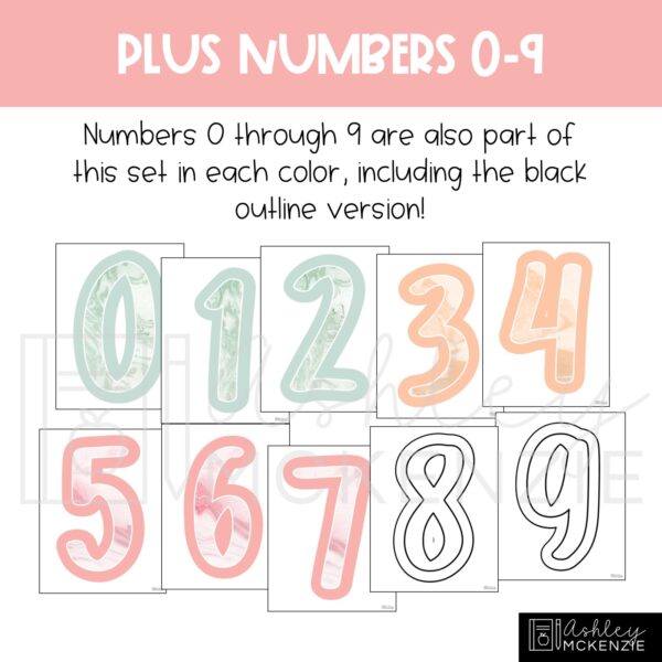 Marbled Pastel Primary Font A-Z Bulletin Board Letters, Punctuation, and Numbers Marbled Pastel Primary Font A-Z Bulletin Board Letters, Punctuation, and Numbers