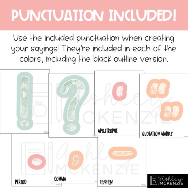 Marbled Pastel Primary Font A-Z Bulletin Board Letters, Punctuation, and Numbers Marbled Pastel Primary Font A-Z Bulletin Board Letters, Punctuation, and Numbers