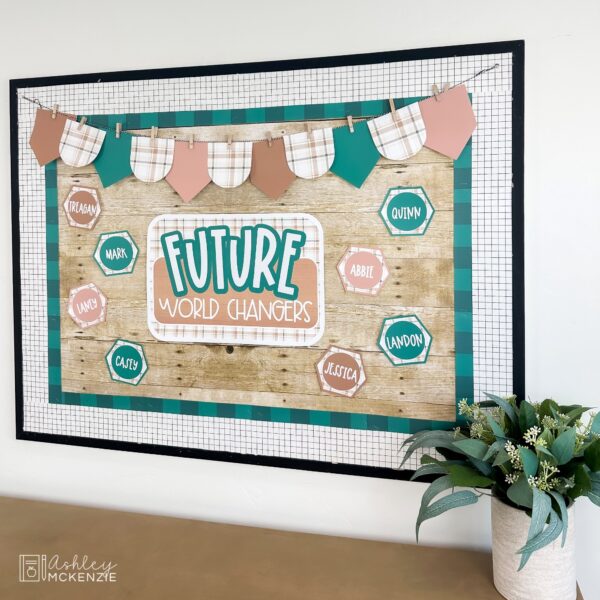 Modern Plaid Back to School Bulletin Board Kit Modern Plaid Back to School Bulletin Board Kit