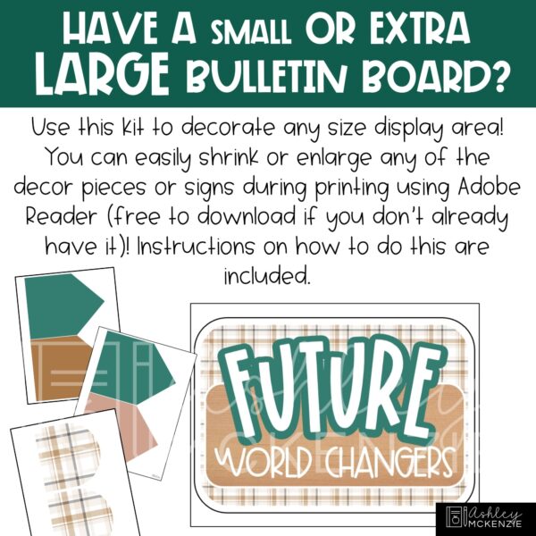 Modern Plaid Back to School Bulletin Board Kit Modern Plaid Back to School Bulletin Board Kit
