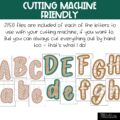 Modern Plaid Primary Font A-Z Bulletin Board Letters, Punctuation, and Numbers