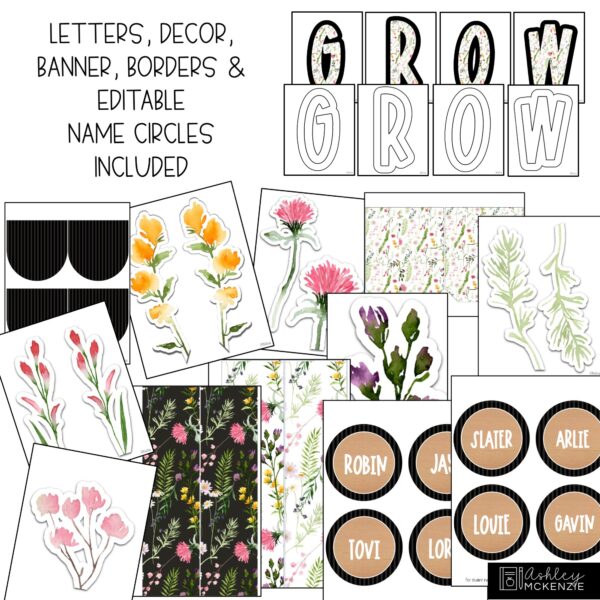 Wildflowers Back to School Bulletin Board Kit Wildflowers Back to School Bulletin Board Kit