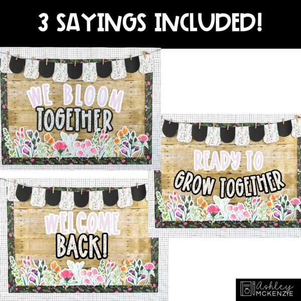 Wildflowers Back to School Bulletin Board Kit Wildflowers Back to School Bulletin Board Kit