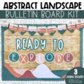 Abstract Landscape Back to School Bulletin Board Kit