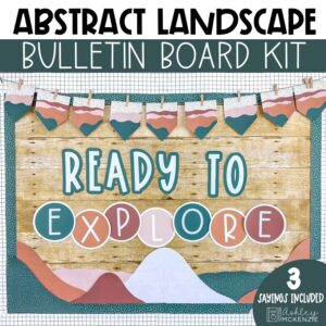 Abstract Landscape Back to School Bulletin Board Kit