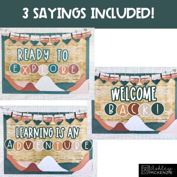 Abstract Landscape Back to School Bulletin Board Kit Abstract Landscape Back to School Bulletin Board Kit