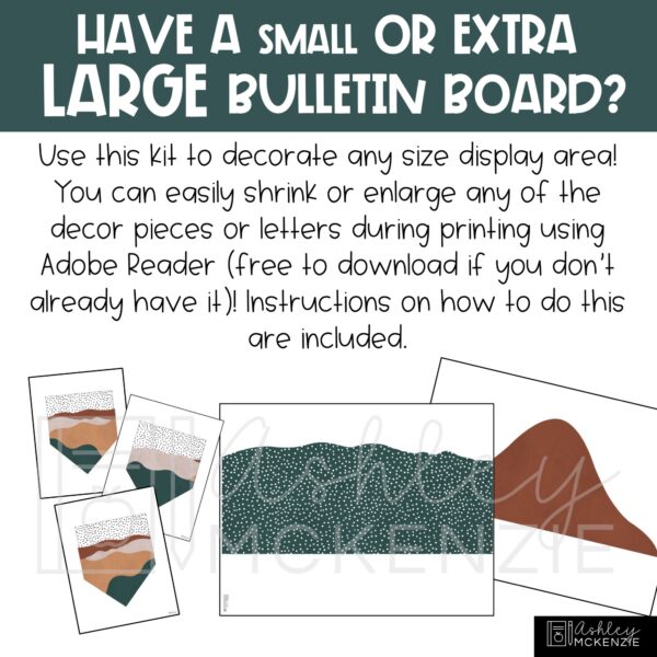 Abstract Landscape Back to School Bulletin Board Kit Abstract Landscape Back to School Bulletin Board Kit
