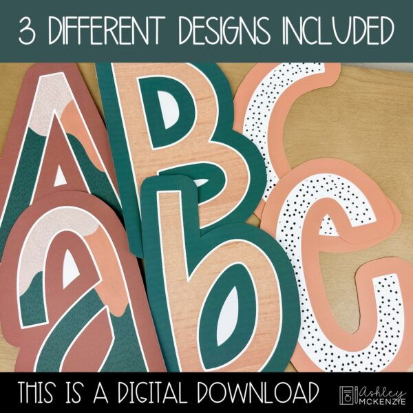 Abstract Landscape A-Z Bulletin Board Letters, Punctuation, and Numbers Abstract Landscape A-Z Bulletin Board Letters, Punctuation, and Numbers