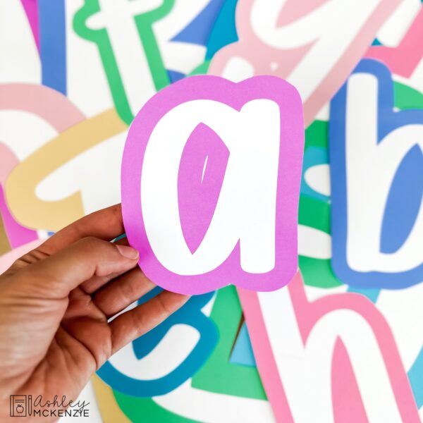 Pastel Colored Primary Font A-Z Bulletin Board Letters, Punctuation, and Numbers Pastel Colored Primary Font A-Z Bulletin Board Letters, Punctuation, and Numbers