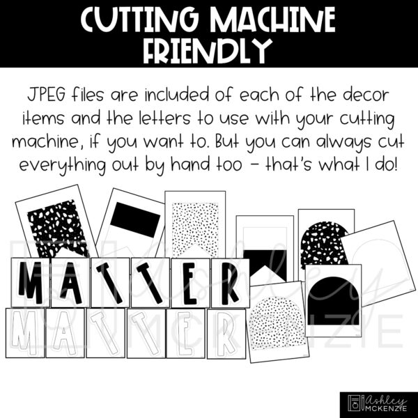 Black and White Terrazzo Back to School Bulletin Board Kit Black and White Terrazzo Back to School Bulletin Board Kit