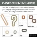 Neutral Colors A-Z Bulletin Board Letters, Punctuation, and Numbers