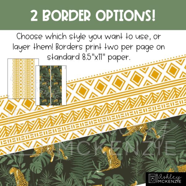 Modern Jungle Classroom Door Decor Kit Modern Jungle Classroom Door Decor Kit