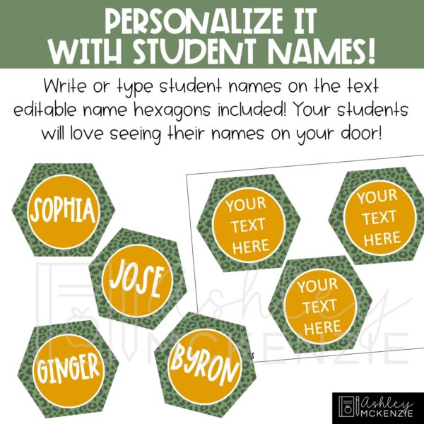 Modern Jungle Classroom Door Decor Kit Modern Jungle Classroom Door Decor Kit