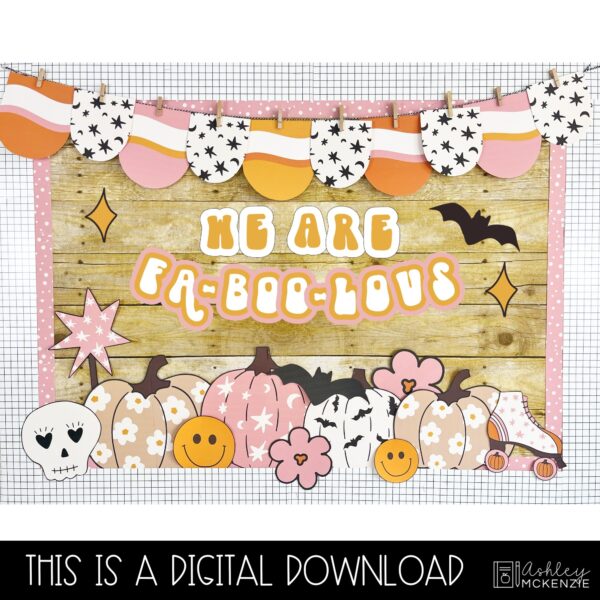 Retro Halloween Bulletin Board Kit Retro Halloween Bulletin Board Kit