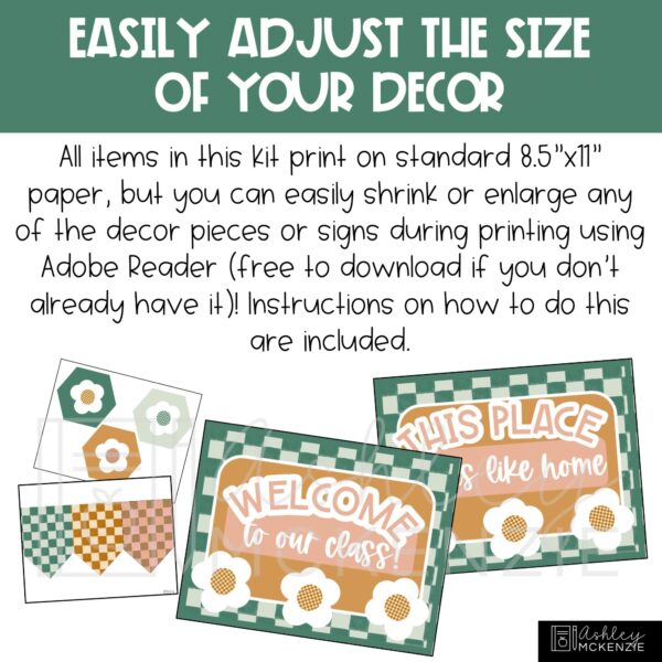 Modern Check Classroom Door Decor Kit Modern Check Classroom Door Decor Kit