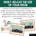 Modern Plaid Classroom Door Decor Kit