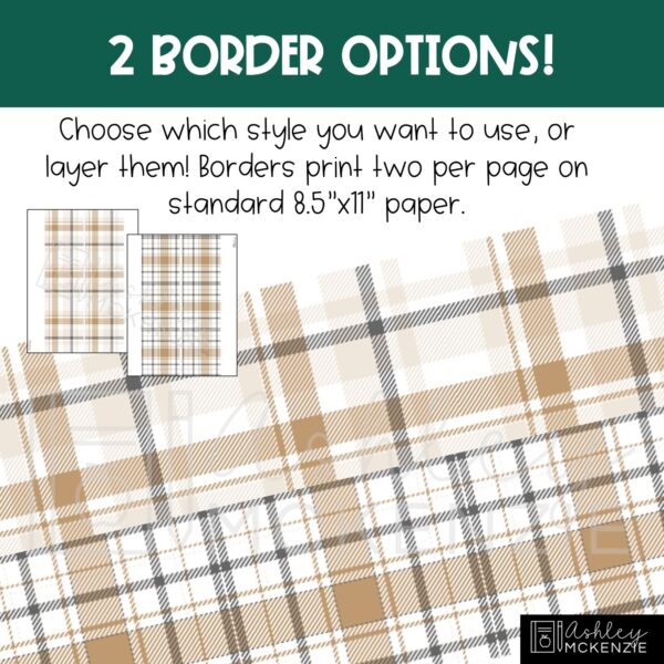 Modern Plaid Classroom Door Decor Kit Modern Plaid Classroom Door Decor Kit