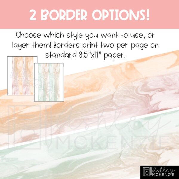 Marbled Pastel Classroom Door Decor Kit Marbled Pastel Classroom Door Decor Kit