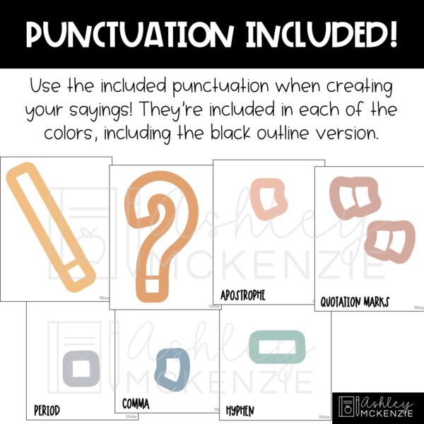 Solid Color Schemes A-Z Bulletin Board Letters, Punctuation, & Numbers Bundle Solid Color Schemes A-Z Bulletin Board Letters, Punctuation, & Numbers Bundle