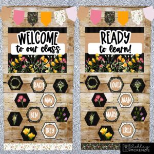 Wildflowers Classroom Door Decor Kit