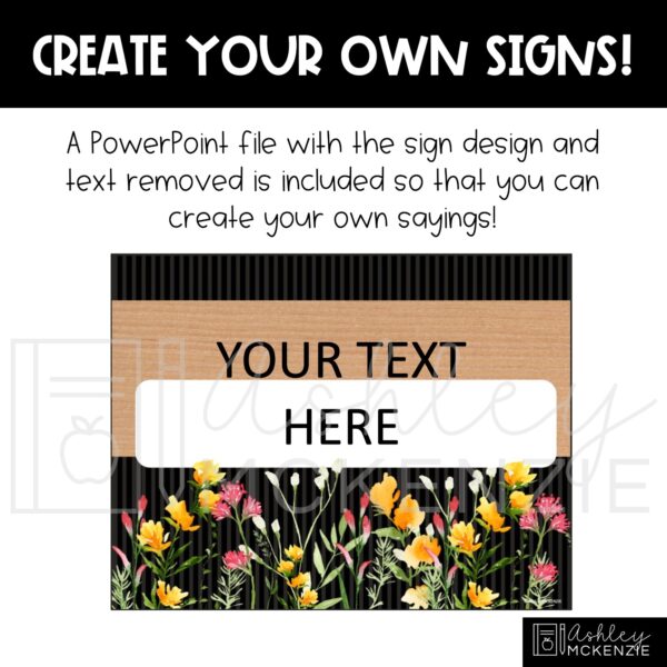 Wildflowers Classroom Door Decor Kit Wildflowers Classroom Door Decor Kit