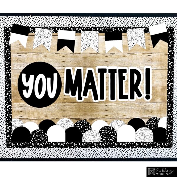 Black and White Terrazzo Classroom Decor Bundle Black and White Terrazzo Classroom Decor Bundle