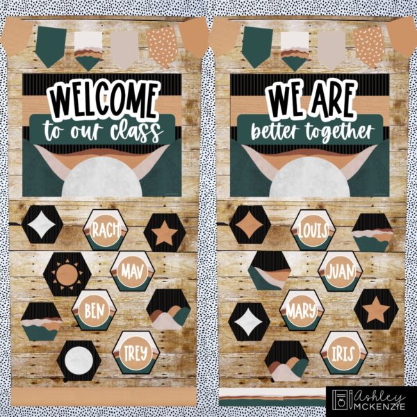 Abstract Landscape Classroom Door Decor Kit Abstract Landscape Classroom Door Decor Kit