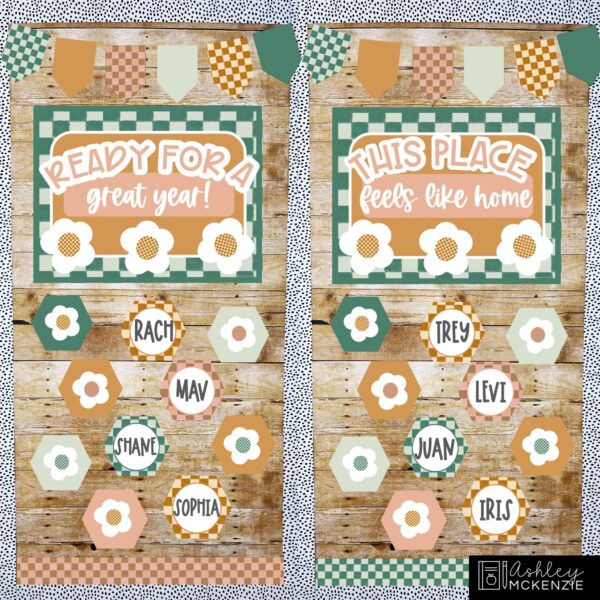 Modern Check Classroom Decor Bundle Modern Check Classroom Decor Bundle
