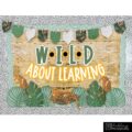 Modern Jungle Back to School Bulletin Board, Posters, A-Z Letters, and Door Decor Bundle