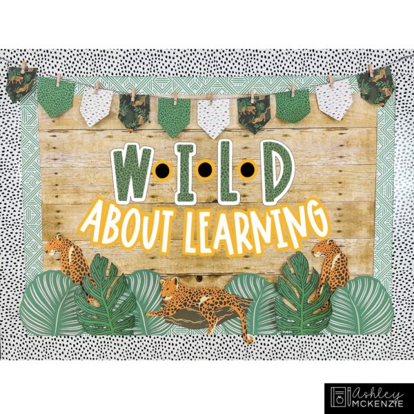 Modern Jungle Back to School Bulletin Board, Posters, A-Z Letters, and Door Decor Bundle Modern Jungle Back to School Bulletin Board, Posters, A-Z Letters, and Door Decor Bundle
