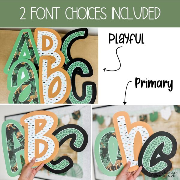 Modern Jungle Back to School Bulletin Board, Posters, A-Z Letters, and Door Decor Bundle Modern Jungle Back to School Bulletin Board, Posters, A-Z Letters, and Door Decor Bundle