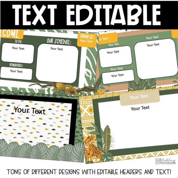 Modern Jungle Google Slides and PowerPoint Templates Modern Jungle Google Slides and PowerPoint Templates